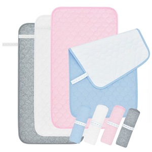 Personalizado reutilizável impermeável portátil macio bambu algodão bebê fralda mudando tabela forros multi-funcional fralda mudança almofadas - Product Image 1