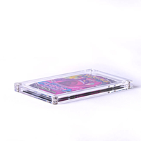 Étui de présentation en acrylique transparent personnalisé pour cartes TCG, cartes originales, boosters anglais 1ère édition et sachets d'amélioration One Piece