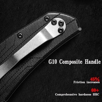 Workpro — couteaux de chasse en acier inoxydable 8Cr14, couteau de survie de qualité supérieure, multifonction, couteau pliant