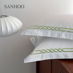 SANHOO offre en gros ensembles complets de <span class=keywords><strong>lit</strong></span> dans un sac <span class=keywords><strong>avec</strong></span> tous les composants nécessaires ensembles de <span class=keywords><strong>lit</strong></span> doux 100% coton pour hôtel - Product Image 1