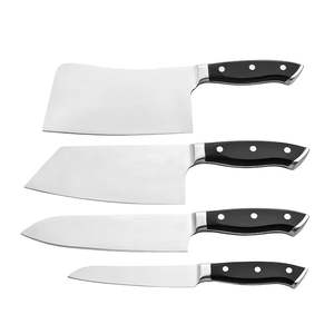 Juego <span class=keywords><strong>de</strong></span> cuchillos <span class=keywords><strong>de</strong></span> chef con patrón <span class=keywords><strong>de</strong></span> martillo <span class=keywords><strong>de</strong></span> acero alemán personalizado, cuchillo <span class=keywords><strong>de</strong></span> carnicero <span class=keywords><strong>de</strong></span> acero inoxidable, rebanador <span class=keywords><strong>de</strong></span> carne <span class=keywords><strong>de</strong></span> pescado, hueso para picar con ABS negro - Product Image 1