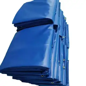 60-160g/m² Sun Reflective PE Plane Sheet Kunststoff gewebe Blaue und weiße Streifen Farbe Sonnen beständige Planen