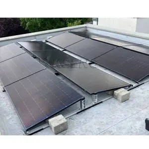 Solution de montage solaire pour toit plat Support de panneau solaire pour toit plat Systèmes de montage de toit lesté solaire