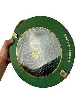 Cadeau de cylindre en carton kraft de luxe personnalisé réutilisable feuille noire rigide conception télescopique points UV fond de couvercle pour la marque de bougie - Product Image 4