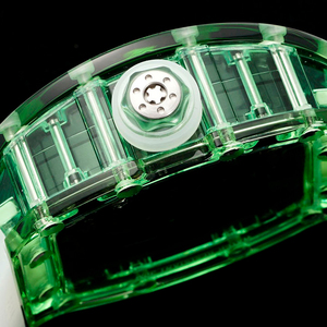 Montre pour homme populaire 3501 avec boîtier en cristal, mouvement intégré RMUL3, automatique, mécanique, bracelet en fluororubber, sport, étanche - Product Image 5