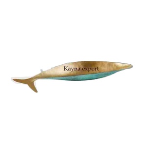 Nouveau plat de fruits décoratif de conception de poisson plat de fruits de taille personnalisée en métal pour la décoration de mariage et le plateau de plat de service de salade d'hôtel - Product Image 1