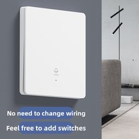 Interrupteur à distance intelligent sans fil à double commande 220V, sans câblage requis, panneau d'attache ignifuge en PC pour luminaires domestiques