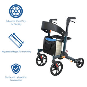 होम केयर उपयोगकर्ताओं के लिए प्रीमियम ऑल-इलाके रोलेटर | बाहरी गतिशीलता सक्रिय जीवन शैली के लिए एर्गोनोमिक टिकाऊ समायोज्य आदर्श - Product Image 3