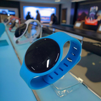 Gelang Pintar W51 dengan Getaran, Bluetooth 5.0, Tombol Panik yang Dapat Diprogram, Modul Alarm Beacon Lokasi BLE IBeacon Eddystone