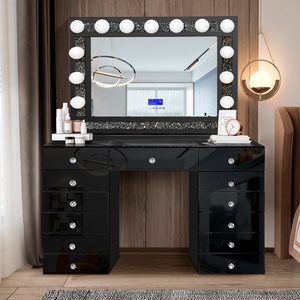 Tocador de Lujo Contemporáneo Guanlong con Espejo y Taburete, Juego de Dormitorio con Camas de Madera, Tocador y Cómoda - Product Image 6