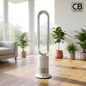 Ventilatore a piantana senza pale <span class=keywords><strong>Angelo</strong></span> TP-12PLUS con telecomando, design elegante in plastica, a risparmio energetico, per uso domestico e alberghiero - Product Image 1