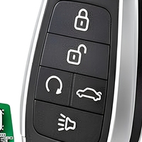 Clé universelle intelligente Autel IKEYAT005DL IKEY à 5 boutons, télécommande d'entrée sans clé pour voiture, compatible avec les programmeurs OBD2 KM100 IM508 IM608 IM608S II