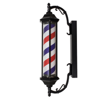 Poteau de barbier rotatif à LED, éclairage en métal, mobilier de salon de coiffure, vente chaude, accessoires de chaise de barbier pour salon de coiffure