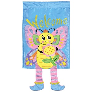 TD farfalla gamba pazza 13x18 bandiere accattivanti prodotto - Product Image 1