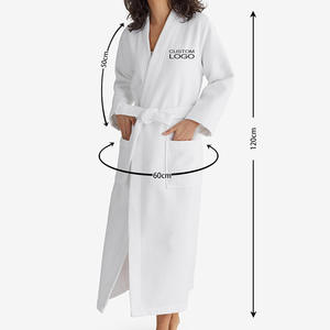 <span class=keywords><strong>Accappatoio</strong></span> da Uomo di Lusso per Hotel 5 Stelle in Cotone di Qualità a Nido d'Ape con Logo <span class=keywords><strong>Ricamato</strong></span> Personalizzato - Product Image 3