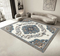 Tapis de salon d'entrée nordique moderne de luxe, motif géométrique imprimé, tapis de sol en polyester, fabriqué à la machine, antidérapant, personnalisé
