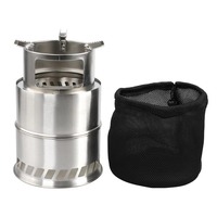 Brasero de camping, réchaud sans fumée, portable, pour jardin extérieur, assemblé, table de cuisson au charbon de bois, barbecue en acier inoxydable