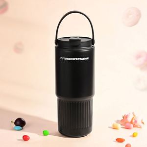 Venta al por mayor: Vaso térmico portátil de 750 ml con doble función de bebida, de acero inoxidable 316, con pajita - Product Image 1