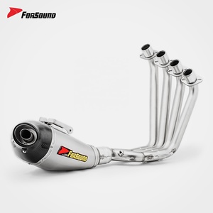 Sistema de Escape para Motocicleta Forsound, Precio de Fábrica al por Mayor, Acero Inoxidable con Acabado Flameado, Tubo Completo para HONDA CBR650R, Piezas de <span class=keywords><strong>Moto</strong></span> - Product Image 4