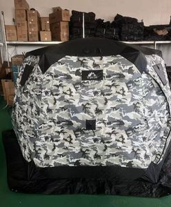 Factory Winter Fishing Tent with Thick Cotton Insulation Tent <b>for</b> 5 People Quick Opening Hexagonal Ice Fishing Tent - Product Image 2