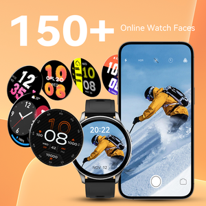 Reloj Inteligente AMOLED Redondo, Resistente al Agua 1ATM, Monitor de Actividad Física con Frecuencia Cardíaca, Seguimiento del Sueño, Asistente de Voz con IA y Respuesta <span class=keywords><strong>a</strong></span> Llamadas - Product Image 5
