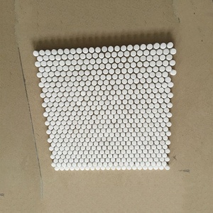 <span class=keywords><strong>Mini</strong></span> thassos đá cẩm thạch trắng Penny Vòng Gạch <span class=keywords><strong>Mosaic</strong></span> cho phòng tắm tường và sàn trang trí nội thất gạch - Product Image 4