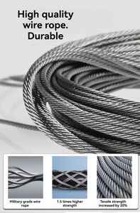 Clip de câble métallique robuste en acier avec poignées de poing pour <span class=keywords><strong>fixation</strong></span> de câble de 1.57 pouces - Product Image 4