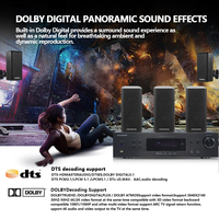 Système de son home cinéma sans fil Mini 5.1, amplificateur de décodage numérique DTS 3D/4K, système de home cinéma BT HD
