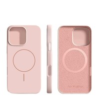Coque de téléphone antichoc en silicone liquide mat avec anneau magnétique fin et respectueux de la peau pour iPhone 11-17 Pro