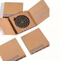 Boîte d'emballage personnalisée haut de gamme écologique, aimant de réfrigérateur de voyage Landmark, badge en carton, bijoux, conception d'impression de logo en petite série