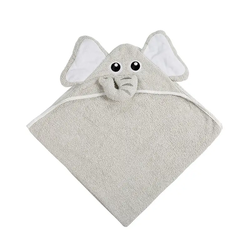신생아 용 도매 3D 동물 모양 코끼리 아기 후드 목욕 수건 앞치마