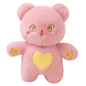 Peluche Gatto Carino che Abbraccia Orso, Cuscino Decorativo con Grafica a Cuore, Materiale in Cotone PP e Peluche Corto, Regalo per Ragazze dai 14+ Anni, 31-50cm - Product Image 5