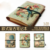 Carnet de voyage vintage en cuir PU de conception européenne 14,2*18,8 cm avec poche intérieure en PVC