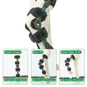 Attelle de genou orthopédique articulée réglable pour adultes, en alliage d'aluminium, attelles de jambe réglables de protection - Product Image 6