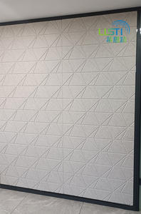 Amostras grátis Soundproof Felt Acústico Auto-adesivo Office <span class=keywords><strong>Partition</strong></span> Room Dividers PET Polyester Fiber Acoustic Panels - Product Image 4