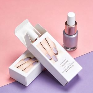 Livraison rapide, boîte de vernis à ongles avec revêtement UV, emballage en carton blanc brillant OEM pour vernis et produits de beauté - Product Image 1