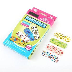 Pansement adhésif médical Yoniner personnalisé avec logo, motif dessin animé mignon, en PE, imperméable, antibactérien, hypoallergénique, classe I, certifié CE <span class=keywords><strong>EO</strong></span> - Product Image 2