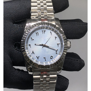 Men's NH35 Arabic Numeral Dial <b>Automatic</b> Mechanical Watch Fashion Business Daily Waterproof <b>Wristwatch</b> - Product Image 1
