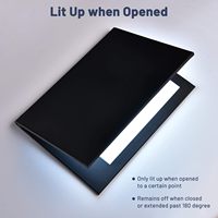 Panneau de menu en acrylique illuminé par LED Design à deux panneaux pour aliments, boissons et vins pour hôtels et restaurants