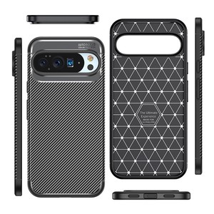 Business 2025 Luxury Carbon <strong>Fiber</strong> TPU Silicone Protective Cell Phone Cover Case for <strong>Google</strong> Pixel 10 Pro XL 10 9A 9 PRO XL Covers - Product Image 3