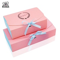 Boîte cadeau personnalisée avec Logo souvenir de mariage, boîte d'invitation de bonbons de mariage rose