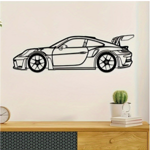Signe de décoration murale de voiture de <span class=keywords><strong>garage</strong></span> en métal Cadeau pour homme Cadeau de pendaison de crémaillère Décoration murale à suspendre Art mural - Product Image 1