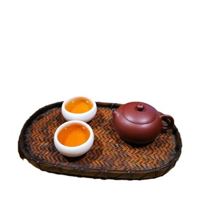 Bamboo Woven <b>Tea</b> <b>Tray</b> Oval Shape Zhejiang Made For Kung Fu <b>Tea</b> Art Supplies Dry Brewing Table Asian Zen Style - Product Image 5