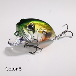 <span class=keywords><strong>Leurre</strong></span> de pêche artificiel dur peint en ABS de 40 mm 8 g pour la pêche en rivière d'eau douce, action flottante, crankbaits pour la basse - Product Image 3
