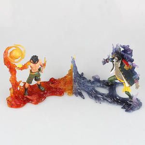DXF Grupo Habilidad duelo Yan Emperador VS Agua oscura Escena de batalla de una pieza figura de anime Luffy hermano ACE VS Barbanegra - Product Image 2