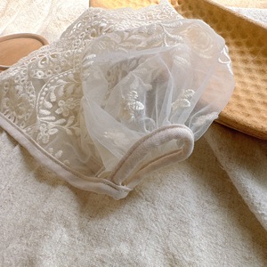 Gorro de encaje con volantes para bebé, sombrero suave con lazo para niña, gorro de princesa para el sol y el viento para recién nacidas - Product Image 5