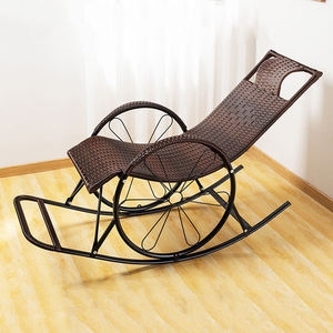 Ghế bập bênh mây tre đan Ban công nhà Giải trí Ghế dành cho người lớn Ghế sofa lười Văn phòng Nghỉ trưa Ghế tựa - Product Image 5