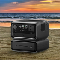Station d'alimentation portable Ecoflow River3Max+110wSolarPanels 600W, panneau solaire et chargeur de batterie de voiture, contrôleur MPPT, camping en plein air