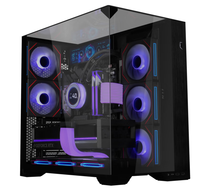 Casing Komputer Gaming Lian Li O11 Dynamic Full Tower dengan Panel Samping Berjendela, Konstruksi Aluminium Alloy, Mendukung ATX, Desain Kustom
