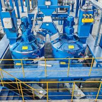 Mezcladora de Concreto Prefabricado de 0.5M3, 500L, 18.5KW, Mezcladora Planetaria para la Fabricación de Ladrillos de Concreto y Bloques Huecos